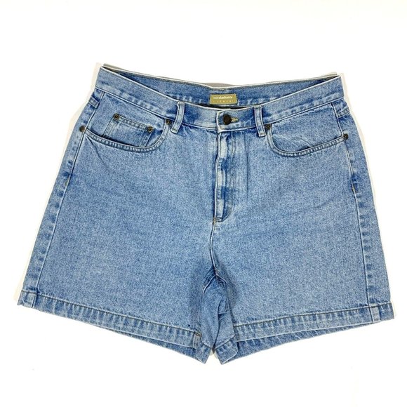 Liz Claiborne Pants - Vintage 90s Liz Claiborne High Rise Light Wash Denim Mom Jean Shorts Sz 16
